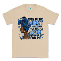 Mushroom even in the midst of may storm afro woman Classic Tee - MaliasSmallBusiness