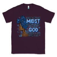 Plum even in the midst of may storm afro woman Classic Tee - MaliasSmallBusiness