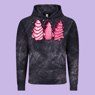 Pink Christmas Cakes Vintage Hoodie Designed By Jasminsmagicworld
