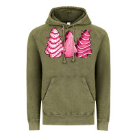 Vintage Olive pink Christmas cakes Vintage Hoodie - Jasminsmagicworld