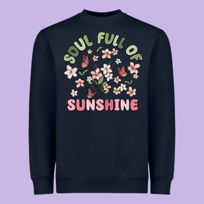 Soul Full Of Sunshine Heavyweight Sweatshirt Designed By Maliassmallbusiness
