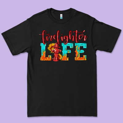 Firefighter Life Premium Tee Designed By Hra Design Shop