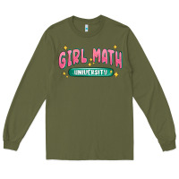 Army Green girl math university Long Sleeve Tee - MaliasSmallBusiness