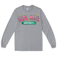 Heather Grey girl math university Long Sleeve Tee - MaliasSmallBusiness