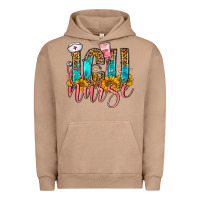 Pigment Burro Western ICU Intensive Care Unit Nurse Urban Hoodie - FaDigitalArtStudio
