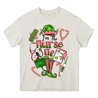 Cream im the nurse elf Heavy Core Tee - FaDigitalArtStudio