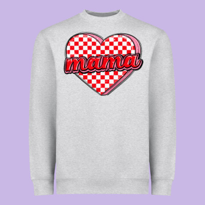 Valentine Mama Heavyweight Sweatshirt Designed By Maliassmallbusiness