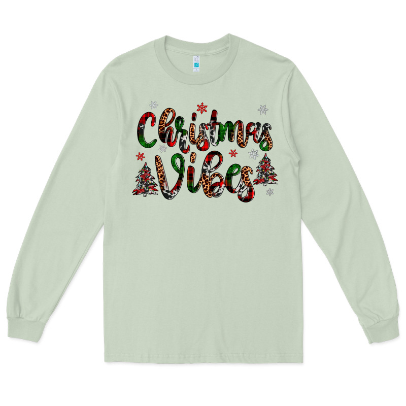 Christmas Vibes Long Sleeve Tee by JahusDesignShop | Teevron