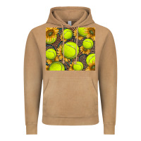 Vintage Camel tennis ball with sunflower and racket Vintage Hoodie - BarkalooDesign