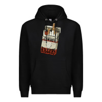 Black Cowboy killers cigarette package Premium Hoodie - HowdyJamesFarm