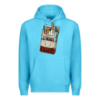 Ocean Blue Cowboy killers cigarette package Premium Hoodie - HowdyJamesFarm