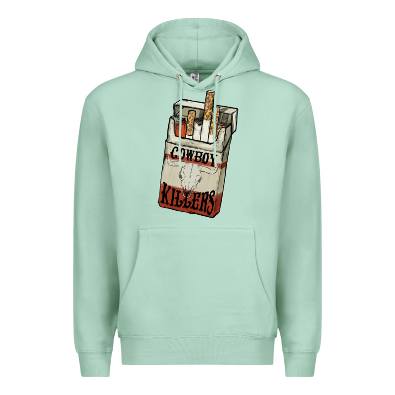 Cowboy Killers Cigarette Package Premium Hoodie by HowdyJamesFarm | Teevron