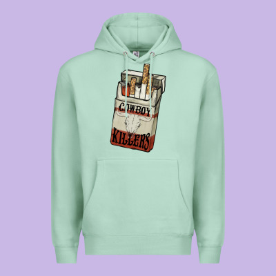Cowboy Killers Cigarette Package Premium Hoodie Designed By Howdyjamesfarm