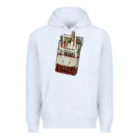 White Cowboy killers cigarette package Premium Hoodie - HowdyJamesFarm
