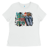 White life is better in fılp flops Ladies Tee - SublimationCraftShop
