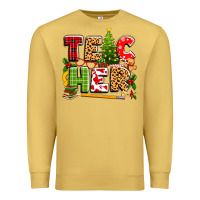 Antique Gold teacher christmas Premium Sweatshirt - texasbilliewilder