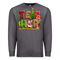 Charcoal Heather teacher christmas Premium Sweatshirt - texasbilliewilder