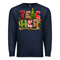 Navy teacher christmas Premium Sweatshirt - texasbilliewilder