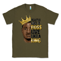 Army Green hustle like a boss live like a king malia Classic Tee - MaliasSmallBusiness