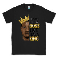 Black hustle like a boss live like a king malia Classic Tee - MaliasSmallBusiness