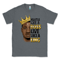 Charcoal Heather hustle like a boss live like a king malia Classic Tee - MaliasSmallBusiness