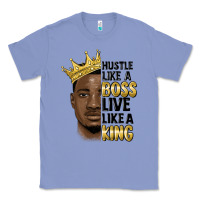 Colony Blue hustle like a boss live like a king malia Classic Tee - MaliasSmallBusiness