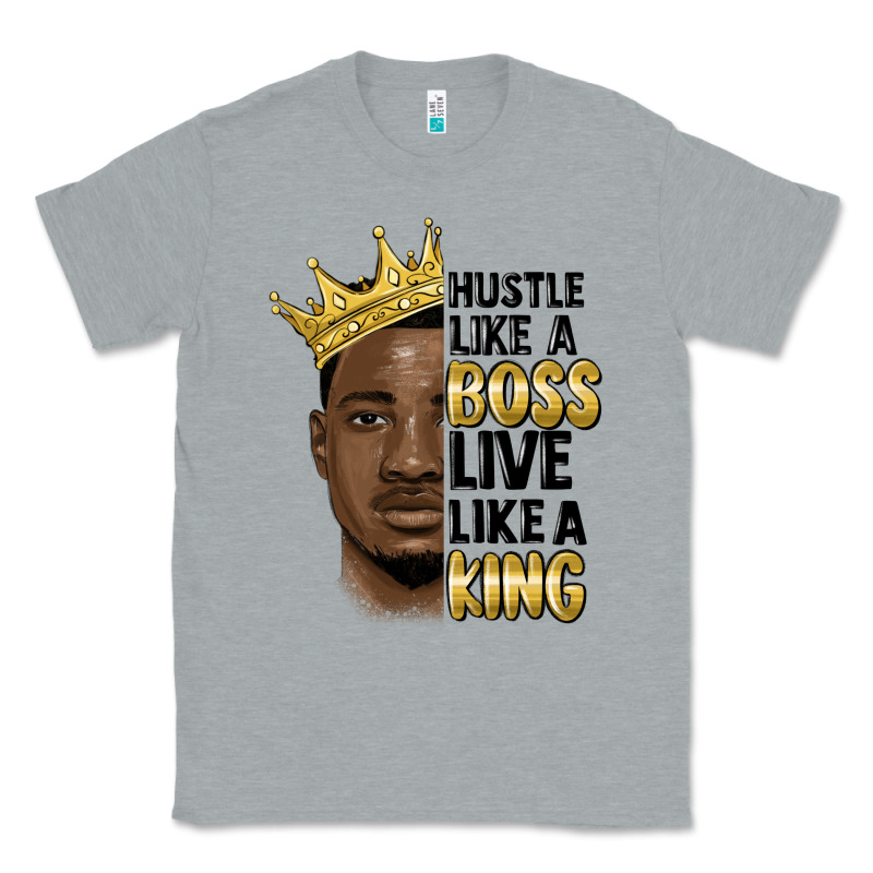 Hustle Like A Boss Live Like A King Malia Classic Tee by MaliasSmallBusiness | Teevron