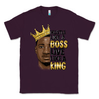 Plum hustle like a boss live like a king malia Classic Tee - MaliasSmallBusiness