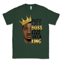 Sports Green hustle like a boss live like a king malia Classic Tee - MaliasSmallBusiness