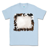 Dusty Blue cowhide frames background Classic Tee - RanaPortraitStore