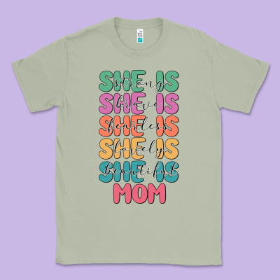 She Is Mom Classic Tee Designed By Jahusdesignshop