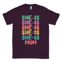 Plum she is mom Classic Tee - JahusDesignShop