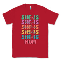 Red she is mom Classic Tee - JahusDesignShop