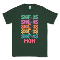 Sports Green she is mom Classic Tee - JahusDesignShop