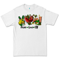 White peace love  elf Premium Tee - AdoDesignShop