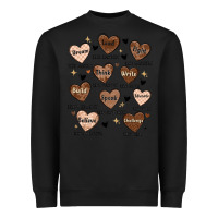 Black black history month hearts Heavyweight Sweatshirt - MaliasSmallBusiness