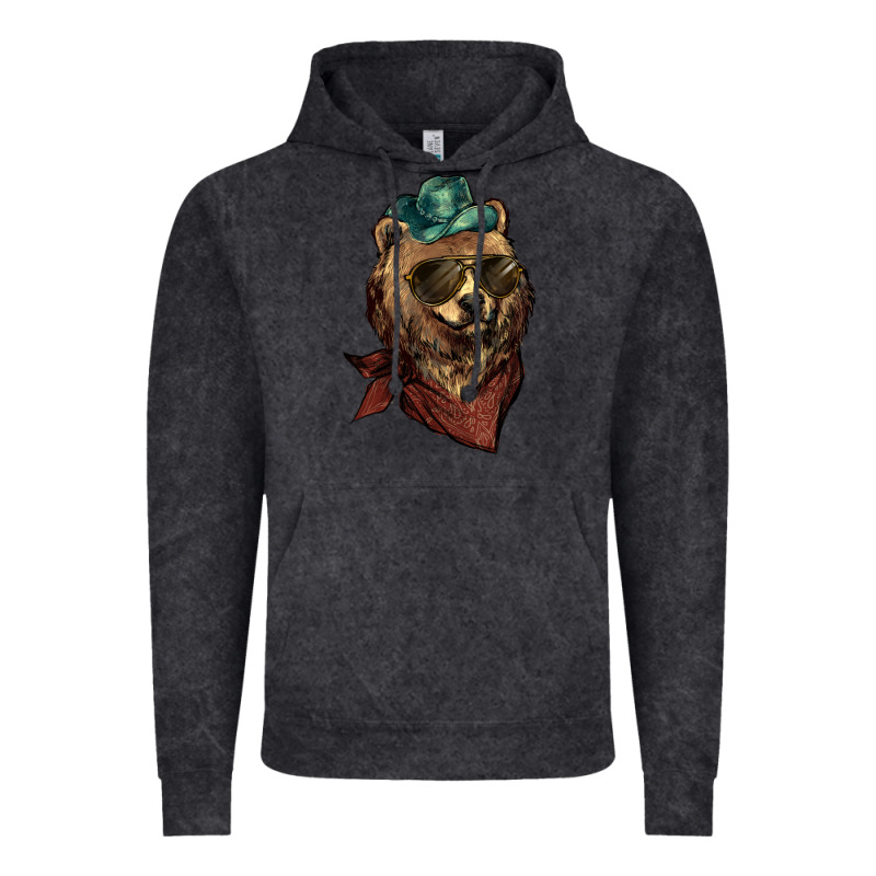 Bear Cowboy Vintage Hoodie by NancyCooperArtShop | Teevron