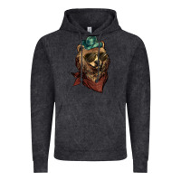 Vintage Black bear cowboy Vintage Hoodie - NancyCooperArtShop
