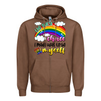 Chestnut the only choice i made was to be myself Zipper Hoodie - Artiststas