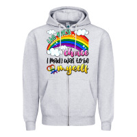 Heather Grey the only choice i made was to be myself Zipper Hoodie - Artiststas