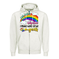 Oatmeal Heather the only choice i made was to be myself Zipper Hoodie - Artiststas