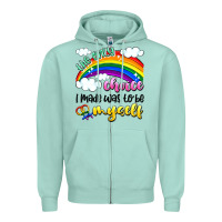 Seafoam the only choice i made was to be myself Zipper Hoodie - Artiststas