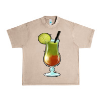 French Oak Margarita Glass Urban Heavy Tee - Jasminsmagicworld