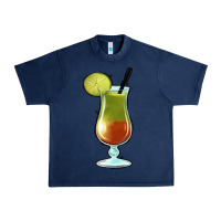 Navy Margarita Glass Urban Heavy Tee - Jasminsmagicworld