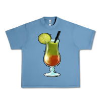 Pebble Blue Margarita Glass Urban Heavy Tee - Jasminsmagicworld