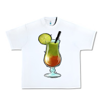 White Margarita Glass Urban Heavy Tee - Jasminsmagicworld