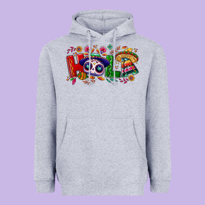 Hola Cinco De Mayo Heavyweight Hoodie Designed By Nancycooperartshop