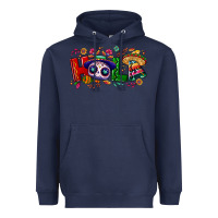 Navy Hola Cinco De Mayo Heavyweight Hoodie - NancyCooperArtShop