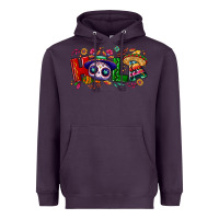 Plum Hola Cinco De Mayo Heavyweight Hoodie - NancyCooperArtShop