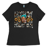 Black howdy heıfer Ladies Tee - JahusDesignShop